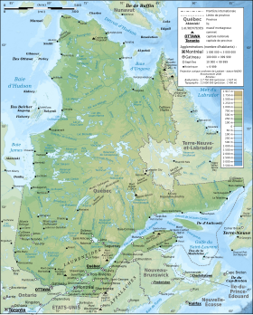 carte : Géographie du Québec