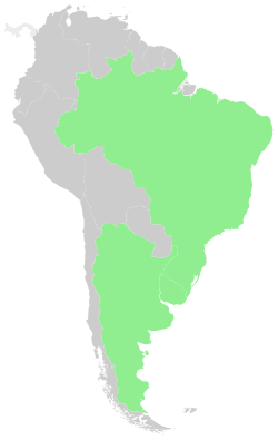 Distribución de Senecio pulcher.