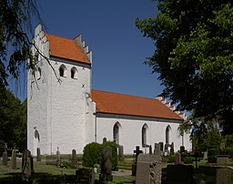 Rebbelberga kyrka i juli 2008.