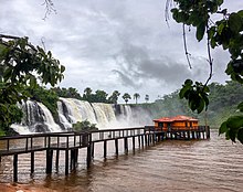 Image of the Salto das Nuvens waterfalls in Tangará da Serra, Mato Grosso