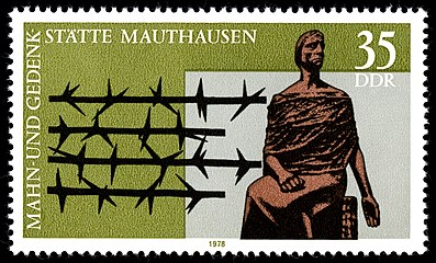 Mauthausen Memorial and Memorial Site stamp, September 1978