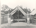 Cadet tent during summer camp, 1905