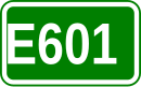 Zeichen der Europastraße 601