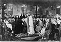 The Ordination of Bishop Francis Asbury at the December 1784 "Christmas Conference".