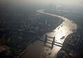 The pier and Tower Bridge seen from the air