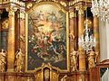 High altarpiece (1738–40) of the Ursuline church dedicated to St. Michael in Linz