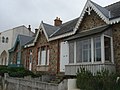 Line of villas facing the sea