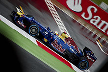 Photographie de Sebastian Vettel au Grand Prix de Grande-Bretagne