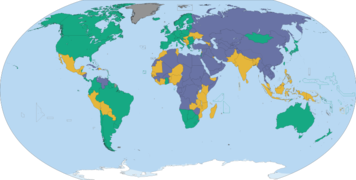 Country ratings from Freedom House's Freedom in the World survey for 2022