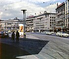 1960年代のフランクフルト中央駅前電停（1962年撮影）