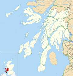 Dunoon Castle is located in Argyll and Bute