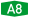 Autokinetodromos A8 number.svg