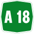 Autostrada A18 shield}}