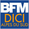 Logo de BFM DICI Alpes du Sud depuis le 9 mars 2021.