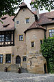 Nahaufnahme des Palas auf der Altenburg in Bamberg (1901)