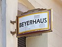 Schild am Leipziger Beyerhaus