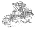 La machine telle qu'indiquée dans le brevet de 1880