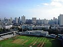 An aerial view of Brabourne Stadium