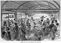 "Distributing Soup at the Strangers' Home, Limehouse", The Illustrated London News