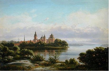 A summer day at Castle Gripsholm (1869)