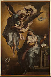 The annunciation of Mary by Gregorio Martínez, 1596