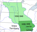 Carte du Territoire de l'Iowa
