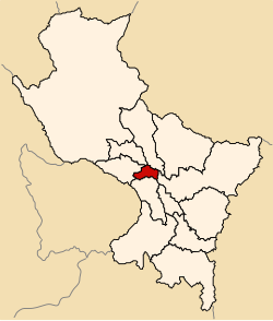 Location of Cusco Province in the Cusco Region
