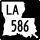 Louisiana Highway 586 marker