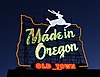 Made in Oregon sign