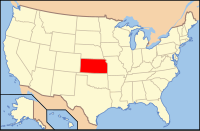美國堪薩斯州地圖