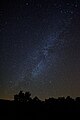 La Voie lactée visible depuis Villard-de-Lans (France) à l’écart de la pollution lumineuse des grandes agglomérations.