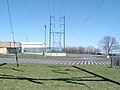 Abandoned K&T Right of Way, looking North just above Frankford Arsenal. Power lines followed the branch from Port Richmond to Tacony