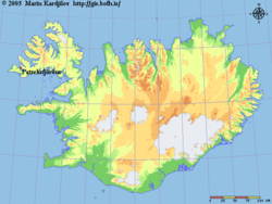 Patreksfjörðurin sijainti.