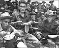 Soldiers of the American 65th Infantry Regiment in Salinas, Puerto Rico, in August 1941.