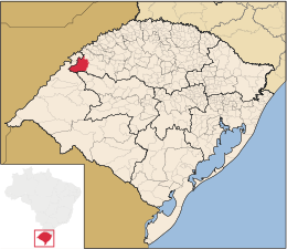 Santo Antônio das Missões – Mappa