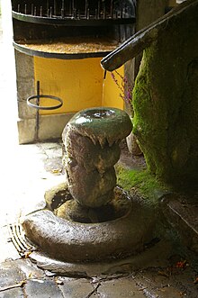 Photographie de la source dans l'ermitage.