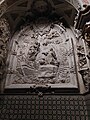 Capilla del Rosario. Aparición de la Virgen a santo Domingo con la batalla de Lepanto como fondo