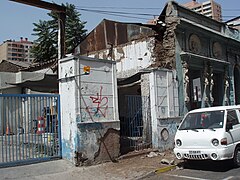 Daño en una casa en Santiago.