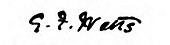 signature de George Frederic Watts