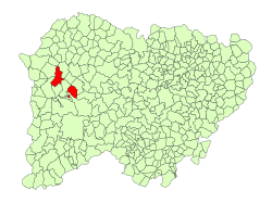 Location in Salamanca