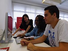 Participantes durante o primeiro dia