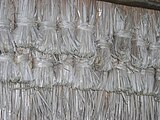 Bundling technique used in straw thatching