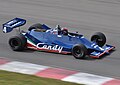 A Tyrrell 009 from the 1979 season being driven during the 2010 Legends of Motorsport meeting at Circuit Mont-Tremblant.