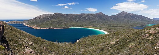 Wineglass Bay from Lookout crop