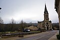 La rue de la Mairie à l'église, vue sur la vallée de la Saulx.