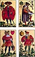 Hearts suit in a 1540s German deck of playing cards