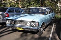 Ford XW Fairmont wagon (with non-standard driving lights)