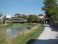 Pont sur le canal de Roubaix à Marcq-en-Barœul