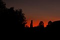 Sunset in Rabka (Poland) after the 2008 volcanic eruption in Aleutian Islands