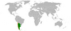 Location map for Argentina and Chile.